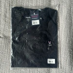 Large Psycho Bunny Classic Crew Neck Black Tee in Original Packaging - MSRP $50